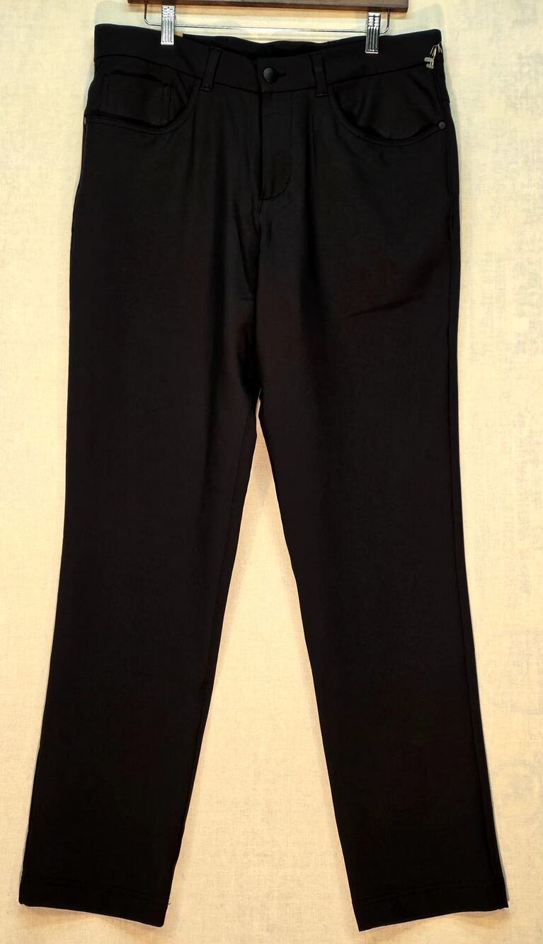 NWT Panama Jack Men's Commuter Tech Pants 34x32 Black 5-Pocket Performance Golf